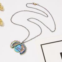 Fashion Sunflower Alloy Plating Flower Metal Necklace main image 2