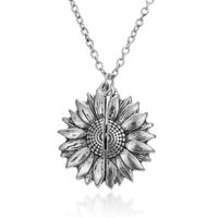 Fashion Sunflower Alloy Plating Flower Metal Necklace sku image 3