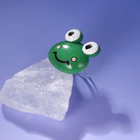 Cartoon Style Frog Plastic Resin Rings 1 Piece main image 3