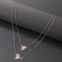Funny Ghost Alloy Layered Necklaces sku image 1