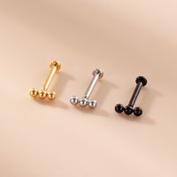 Fashion Geometric Stainless Steel Plating Labret 1 Piece main image 3