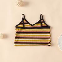 Basic Stripe Cotton Backless Baby Clothes main image 2