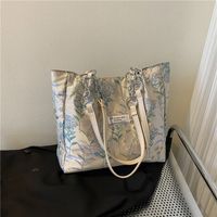 Women's Fabric Solid Color Fashion Square Magnetic Buckle Tote Bag main image 2