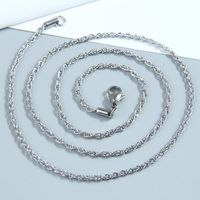 Hip-hop Twist Stainless Steel Necklace 1 Piece main image 2