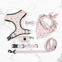 Fashion Printing Set Pet Products Comfortable Polyester Dog Harness Double-sided Printing Dog Breast Strap main image 3