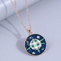 Fashion Planet Alloy Enamel Pendant Necklace 1 Piece main image 1