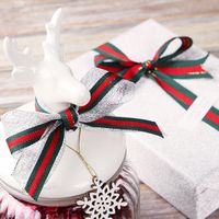 Christmas Color Block Cloth Party Colored Ribbons main image 2