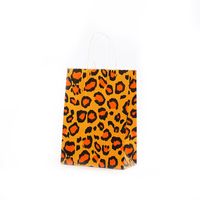 Children's Day Cute Zebra Cheetah Print Leopard Kraft Paper Festival Gift Bags main image 2