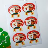 Christmas Santa Claus Deer Paper Party Gift Stickers main image 3