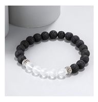 Simple Style Geometric Volcanic Rock Glass Bracelets main image 3