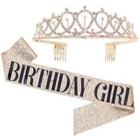 Birthday Letter Crown Cloth Party Costume Props main image 4