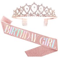 Birthday Letter Crown Cloth Party Costume Props main image 3