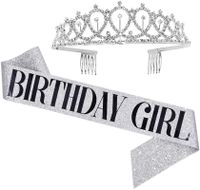 Birthday Letter Crown Cloth Party Costume Props sku image 23