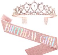 Birthday Letter Crown Cloth Party Costume Props sku image 21