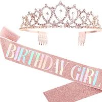 Birthday Letter Crown Cloth Party Costume Props sku image 21