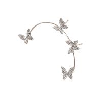 Fashion Butterfly Alloy Inlay Rhinestones Earrings main image 2