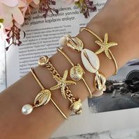 Ethnic Style Triangle Leaf Heart Shape Alloy Hollow Out Unisex Bracelets sku image 22