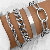 Style Ethnique Triangle Feuille Forme De Cœur Alliage Évider Unisexe Bracelets sku image 9