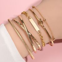 Ethnic Style Triangle Leaf Heart Shape Alloy Hollow Out Unisex Bracelets sku image 11