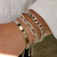 Ethnic Style Triangle Leaf Heart Shape Alloy Hollow Out Unisex Bracelets main image 2