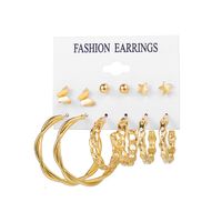 Fashion Geometric Tassel Butterfly Alloy Inlay Artificial Pearls Rhinestones Earrings sku image 9