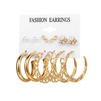 Fashion Geometric Tassel Butterfly Alloy Inlay Artificial Pearls Rhinestones Earrings sku image 12