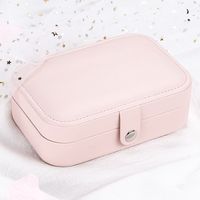 Casual Solid Color Pu Leather Jewelry Boxes sku image 3
