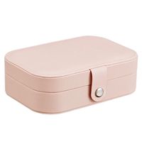 Simple Style Solid Color PU Leather Jewelry Boxes sku image 5