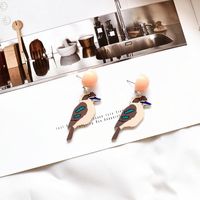Cute Bird Arylic Earrings sku image 3