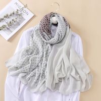 Women's Fashion Square Imitation Cotton And Linen Printing Pashmina Scarves main image 5