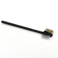 Simple Style Black Artificial Fiber Bamboo Handle Eyelash Brushes 1 Piece sku image 2