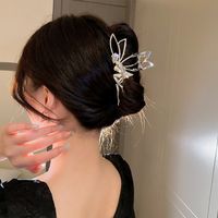 Simple Style Human Butterfly Alloy Rhinestones Hair Claws 1 Piece main image 4