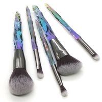 Mode Multicolore Fibre Artificielle Poignée En Plastique Sets D'outils De Maquillage 1 Jeu sku image 10