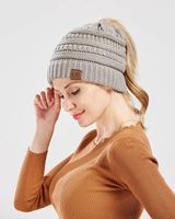 Women's Fashion Solid Color Side Of Fungus Wool Cap main image 5