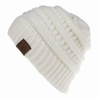Women's Fashion Solid Color Side Of Fungus Wool Cap sku image 3