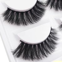 5 Pairs Of Multi-layer Mink Hair Exaggerated Thick False Eyelashes main image 2