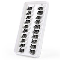 New Three Dimensional Natural Thick Half Imitation Mink Hair False Eyelashes 10 Pairs main image 4