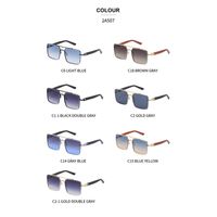 Men's Fashion Solid Color Pc Square Metal Sunglasses main image 4