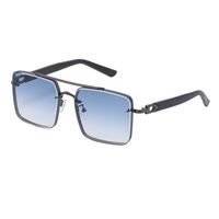 Men's Fashion Solid Color Pc Square Metal Sunglasses sku image 5