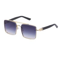 Men's Fashion Solid Color Pc Square Metal Sunglasses sku image 4