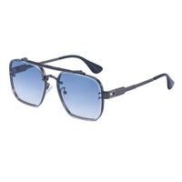 Unisex Fashion Solid Color Pc Square Metal Sunglasses sku image 1
