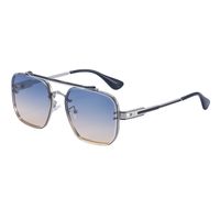 Unisex Fashion Solid Color Pc Square Metal Sunglasses sku image 3