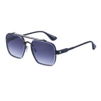 Unisex Fashion Solid Color Pc Square Metal Sunglasses sku image 4