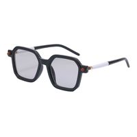 Unisex Fashion Gradient Color Pc Square Metal Sunglasses main image 5