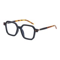 Unisex Mode Farbverlauf Pc Quadrat Metall Sonnenbrille sku image 6