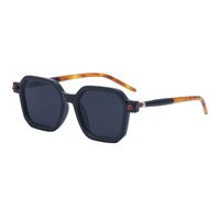 Unisex Fashion Gradient Color Pc Square Metal Sunglasses sku image 5