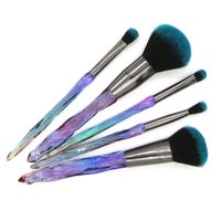 Mode Multicolore Fibre Artificielle Poignée En Plastique Sets D'outils De Maquillage 1 Jeu sku image 8