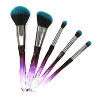 Mode Multicolore Fibre Artificielle Poignée En Plastique Sets D'outils De Maquillage 1 Jeu sku image 6