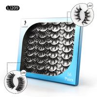 16 Pairs Of Mixed Mink Thick And Exaggerated False Eyelashes sku image 10