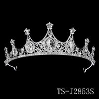 Rhinestone Queen  Hollow Alloy  Retro Baroque Crown sku image 4